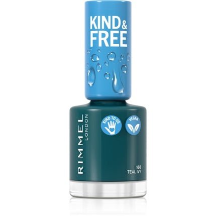 Rimmel London Kind Free Nail Polish 168 Teal Ivy 8ml - Maison des fragrances