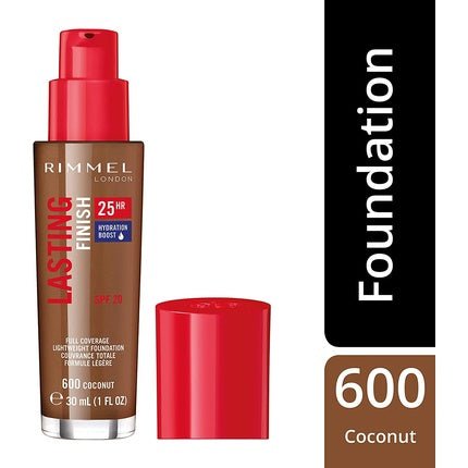 Rimmel London Lasting Finish Foundation 600 Warm Coconut 30ml - Maison des fragrances