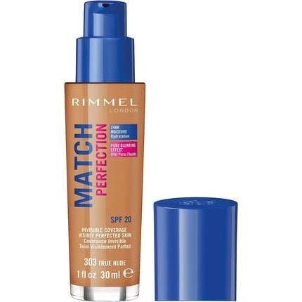 Rimmel London Match Perfection Liquid Foundation 303 True Nude 30ml - Maison des fragrances