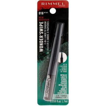 Rimmel London Wonder Swipe 2 - in - 1 Liner to Shadow 016 Out Out For Women 0.058 oz Eyeliner 1.72 ml - Maison des fragrances