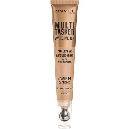 Rimmel Multi - Tasker Wake Me Up Foundation And Concealer With Brightening Effect 040 Ivory 20ml - Maison des fragrances