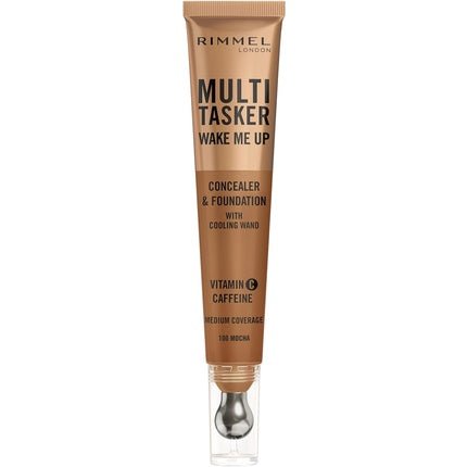 Rimmel Multi - Tasker Wake Me Up Foundation & Concealer 100 Mocha - Maison des fragrances