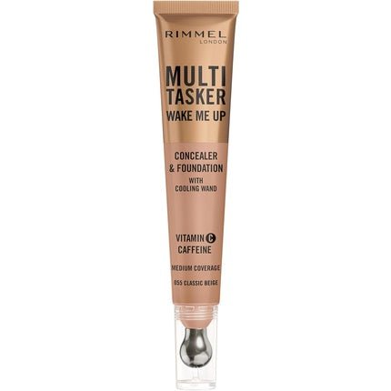 Rimmel Multi - Tasker Wake Me Up Foundation & Concealer 20ml 055 Classic Beige - Maison des fragrances