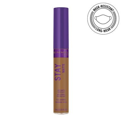 Rimmel Stay Matte Concealer 0.23 Fluid Ounce Golden Amber - Maison des fragrances