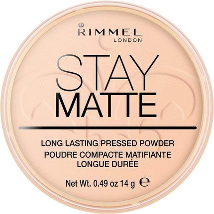 Rimmel Stay Matte Long Lasting Pressed Powder In Warm Beige, 14g - Maison des fragrances