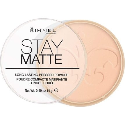Rimmel Stay Matte Long Lasting Pressed Powder In Warm Beige, 14g - Maison des fragrances