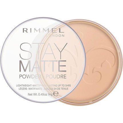 Rimmel Stay Matte Pressed Powder Silky Beige 14g - Maison des fragrances