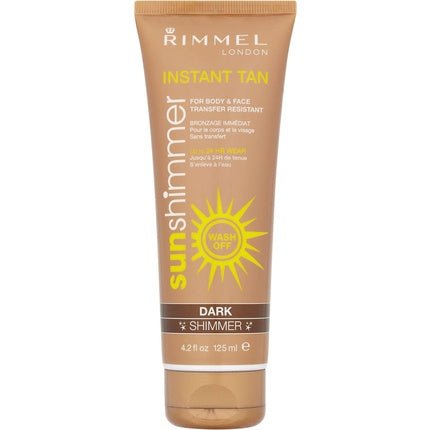 Rimmel Sunshimmer Instant Tan Makeup Dark Shimmer 125ml - Maison des fragrances