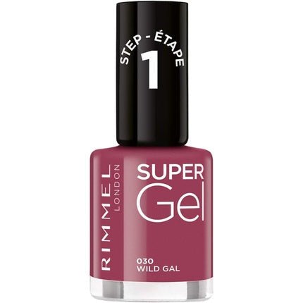 Rimmel Super Gel Nail Polish 030 Wild Gal 12mL - Maison des fragrances