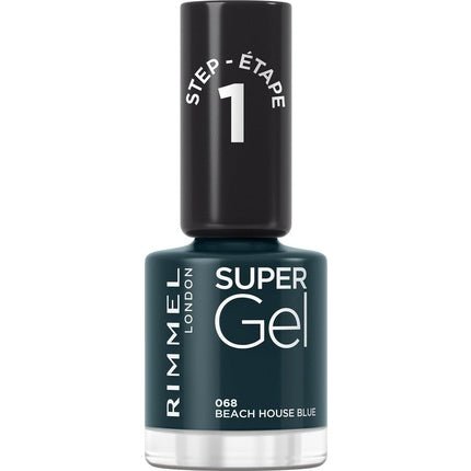 Rimmel Super Gel Nail Polish 068 Beach House Blue - Maison des fragrances