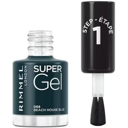 Rimmel Super Gel Nail Polish 068 Beach House Blue - Maison des fragrances