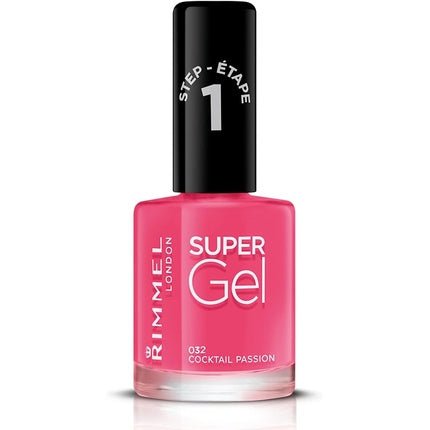 Rimmel Super Gel Step 1 Nail Polish 12ml 032 Cocktail - Maison des fragrances