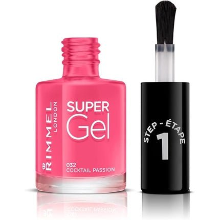 Rimmel Super Gel Step 1 Nail Polish 12ml 032 Cocktail - Maison des fragrances