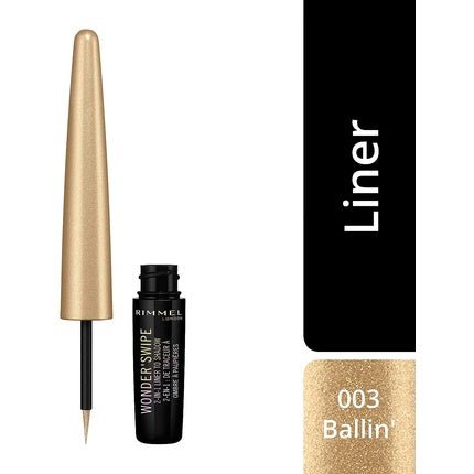 Rimmel Wonder Swipe 2 - in - 1 Glitter Eyeliner to Eyeshadow Ballin' 1.7ml - Maison des fragrances