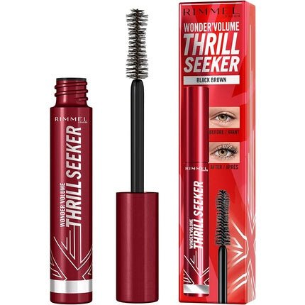 Rimmel Wonder Volume Thrill Seeker Mascara In Black Brown, 8ml - Maison des fragrances