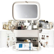 Rio Ultimate Beauty Storage Vanity Case with Touch Dimmable Mirror - Maison des fragrances