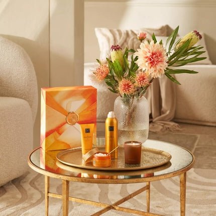 RITUALS Gift Set The Ritual of Mehr M - 4 Home and Skincare Products with Sweet Orange and Cedar Wood - Bath Gift Box - Maison des fragrances