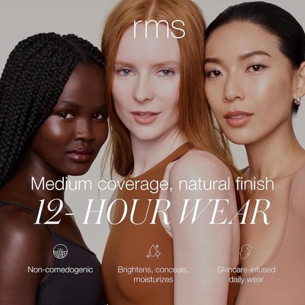 RMS Beauty ReEvolve Natural Finish Foundation Liquid Face Makeup Skin Tint Refillable Pump 00 Full Size - Maison des fragrances