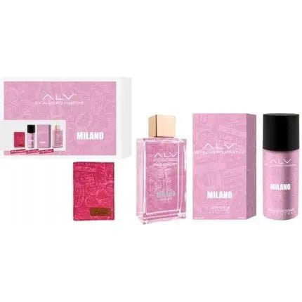 Roberto Capucci ALV Alviero Martini Milano with Deodorant and Passport Holder Eau de Parfum 100ml pour femme - Maison des fragrances