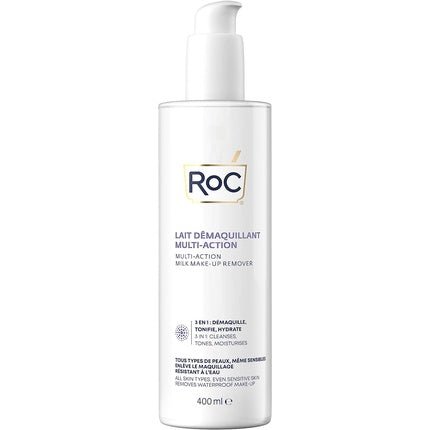 ROC 3 - in - 1 Milk Makeup Remover Cleanses Tones and Moisturizes 400ml - Maison des fragrances