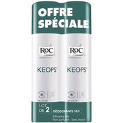 RoC Keops Dry Deodorant - Pack of 2 Déodorant (Déo) Mixte 150ml - Maison des fragrances