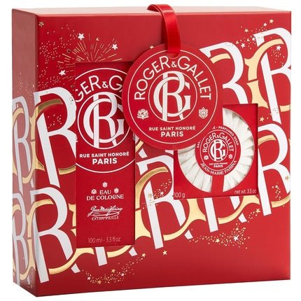 Roger & Gallet Jean-Marie Farina Gift Set 3.3 fl oz Spray 3.5 oz Soap - Maison des fragrances