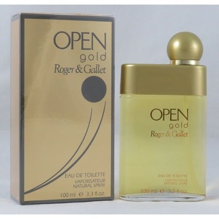 Roger & Gallet Open Gold Eau De Toilette Spray 3.3oz 100ml for Men - Maison des fragrances
