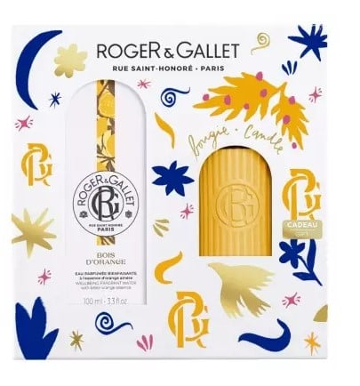 Roger Gallet Roger & Gallet Coffret - Bois D'Orange - Beneficial Perfumed Water + Free Perfumed Candle Coffret (Coffret) Mixte 100ml - Maison des fragrances