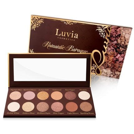Romantic Baroque Makeup Eyeshadow Palette - Includes 12 Romantic Nude Colors & Rosegold - Maison des fragrances