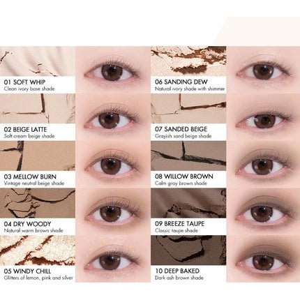 Rom&Nd Better Than Palette 10 Blendable Shades Long Lasting and Neutral - Maison des fragrances