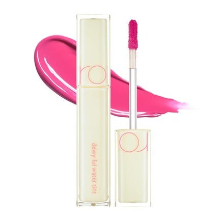 rom&nd Dewyful Water Tint Lip Gloss 10 Murmur Pink 0.18 fl oz Longlasting Moisturizing Natural MLBB - Maison des fragrances