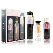 Rose Paris Night Gift Set par Ard Al Zaafaran 100ml - Eau de Parfum 300ml Room Spray 250ml Body Spray - Maison des fragrances