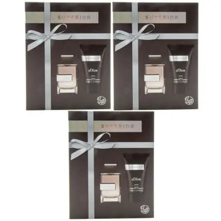 s.Oliver SUPERIOR Gift Set 3 x 30ml Eau de Toilette and 3 x Shower Gel S.Oliver