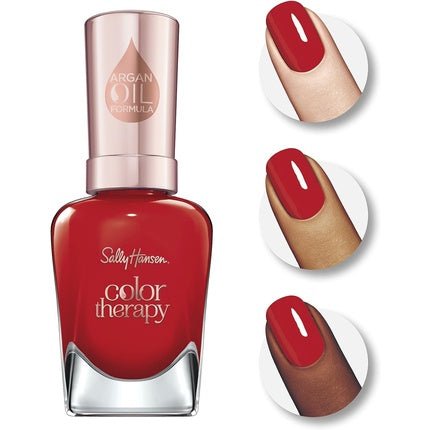 Sally Hansen Colour Therapy Nail Polish with Argan Oil 14.7ml Red - Iance - Maison des fragrances