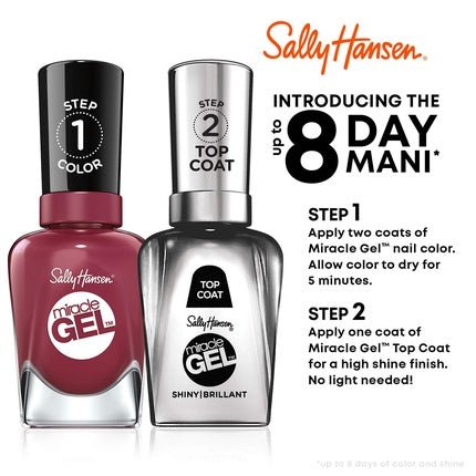 Sally Hansen Miracle Gel Nail Polish Shiny Top Coat 0.5 Fl Oz - Maison des fragrances
