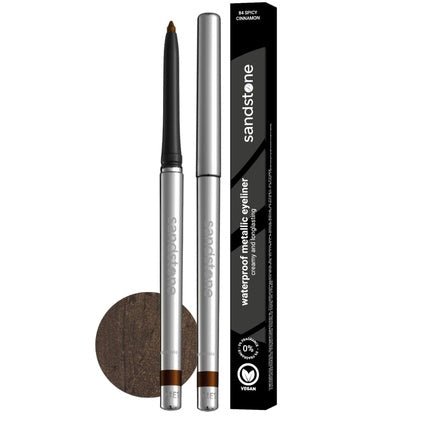 Sandstone Scandinavia Hypoallergenic Waterproof Eyeliner Spicy Cinnamon Vegan and Cruelty Free Eye Pencil Colored Eyeliners for Sensitive Eyes - Maison des fragrances