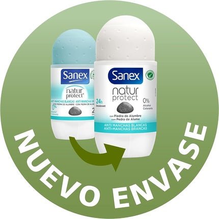 Sanex Natur Protect Invisible Roll On Deodorant 50ml Unisexe - Maison des fragrances
