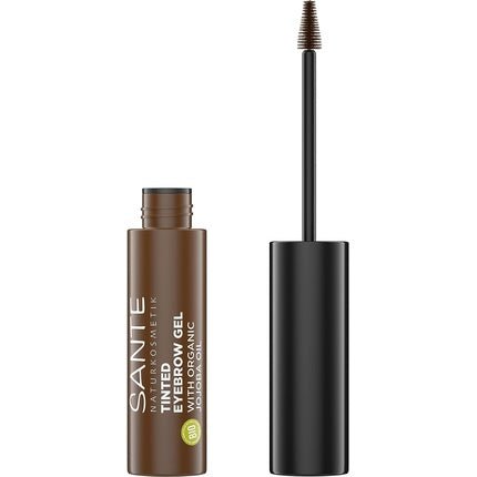 SANTE Naturkosmetik Brow Gel Colour Brown Tinted Eyebrow Gel 02 3.5ml - Maison des fragrances