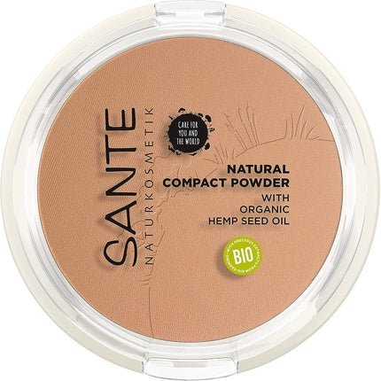 Sante Naturkosmetik Natural Compact Powder 03 Warm Honey 9g - Maison des fragrances