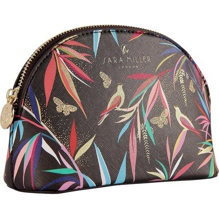 Sara Miller Beauty Bamboo Small Cosmetic Makeup Pouch Bag Black - Maison des fragrances