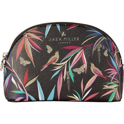 Sara Miller Beauty Bamboo Small Cosmetic Makeup Pouch Bag Black - Maison des fragrances