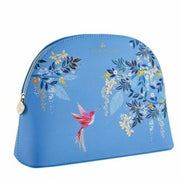Sara Miller Large Cosmetic Makeup Wash Bag Baby Blue Hummingbird - Maison des fragrances