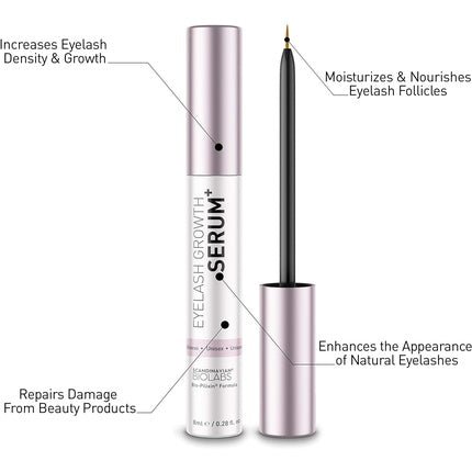 Scandinavian Biolabs Eyelash Growth Serum 6ml Eyebrow Unisex Growth Enhancer - All - Natural 100% Vegan Formula For Thicker and Longer Eyelashes For Women and Men - Maison des fragrances