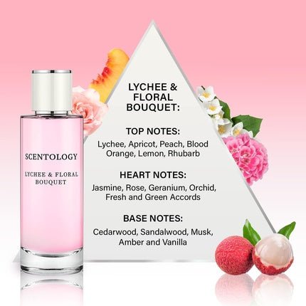 Scentology Lychee and Floral Bouquet Perfume Eau de Parfum (EDP) Femme 100ml - Maison des fragrances