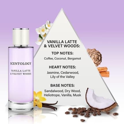 Scentology Vanilla Latte and Velvet Woods Perfume Eau de Parfum (EDP) Femme 100ml - Maison des fragrances