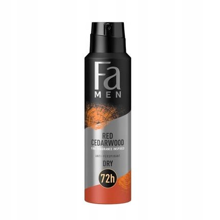 Schwarzkopf Fa Red Cedarwood Inspired Antiperspirant 72 Hour Deodorant Déodorant (Déo) Homme - Maison des fragrances