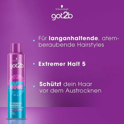 Schwarzkopf got2b Happy Hour Styling Hair Spray 300ml - Maison des fragrances