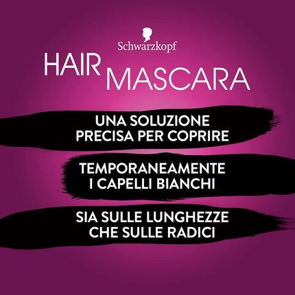 Schwarzkopf Hair Mascara Temporary Hair Mascara for Temporary Gray Hair Coverage Blonde Color 16ml - Maison des fragrances