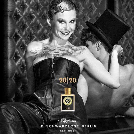 Schwarzlose 20-20 Unisex Fragrance with Rose, Patchouli, Amber Wood, and Pink Pepper Eau de Parfum (EDP) Mixte 50ml - Maison des fragrances