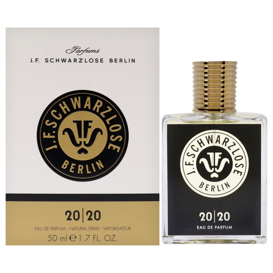 Schwarzlose 20-20 Unisex Fragrance with Rose, Patchouli, Amber Wood, and Pink Pepper Eau de Parfum (EDP) Mixte 50ml - Maison des fragrances